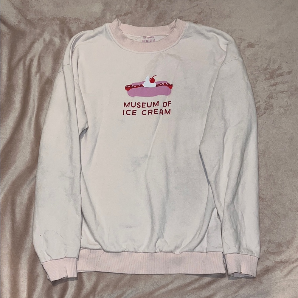 Museum of Ice Cream Baby Pink Sweatshirt Chicago